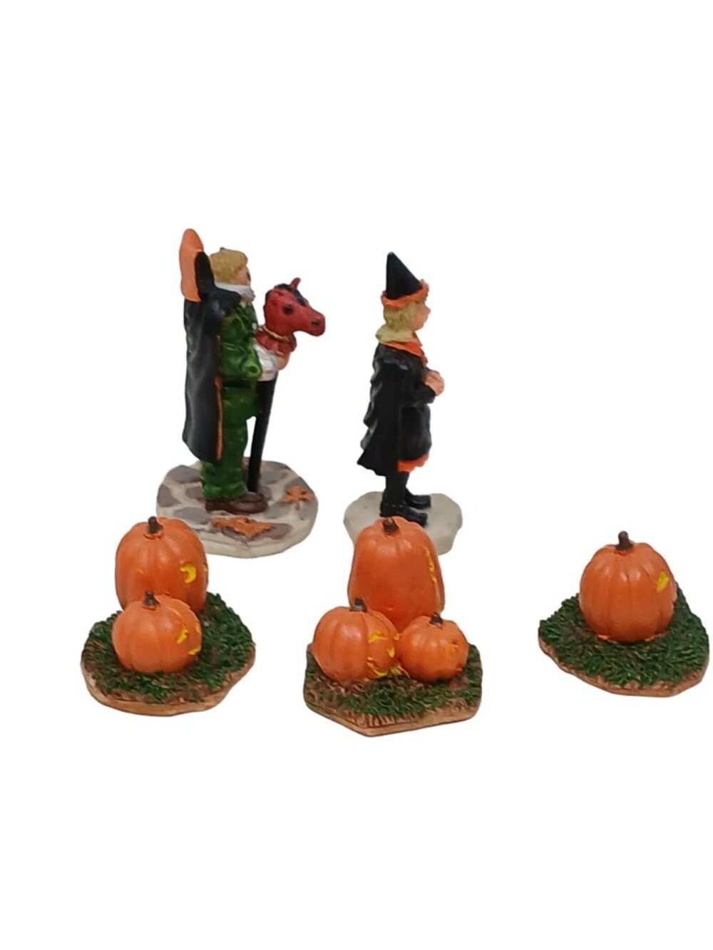 Lemax Halloween Figurines Set Witch Headless Horseman Pumpkins #G-M3 - Picture 3 of 8